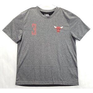 U Brand Chicago Bulls Dwyane Wade #3 Shirt Mens XL Gray Black Pullover